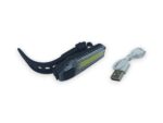 Фонарь габаритный Вело 5 режимов, белый, влагозащищенный (ZH1608)(ЗУ
 micro USB...