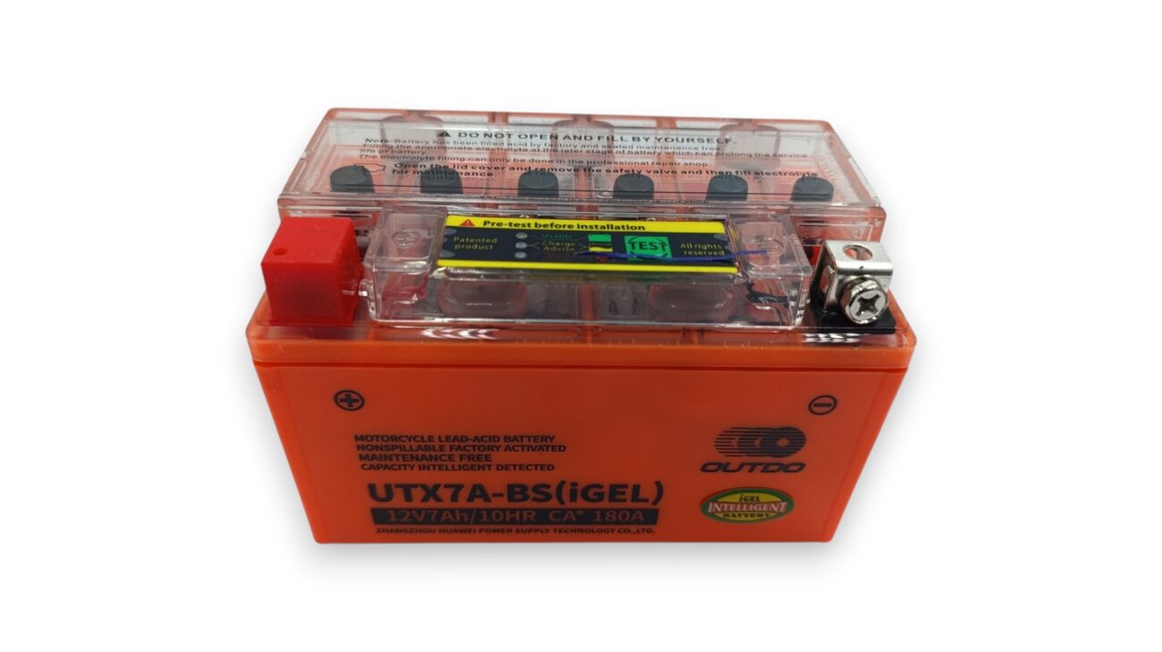 Аккумулятор 12V 7Ah UTX7A-BS (iGEL) 150х86х94 гель с индикатором "OUTDO" 2025г